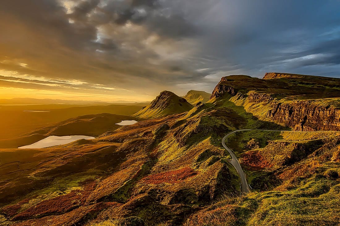 Epic sunset in Scotland