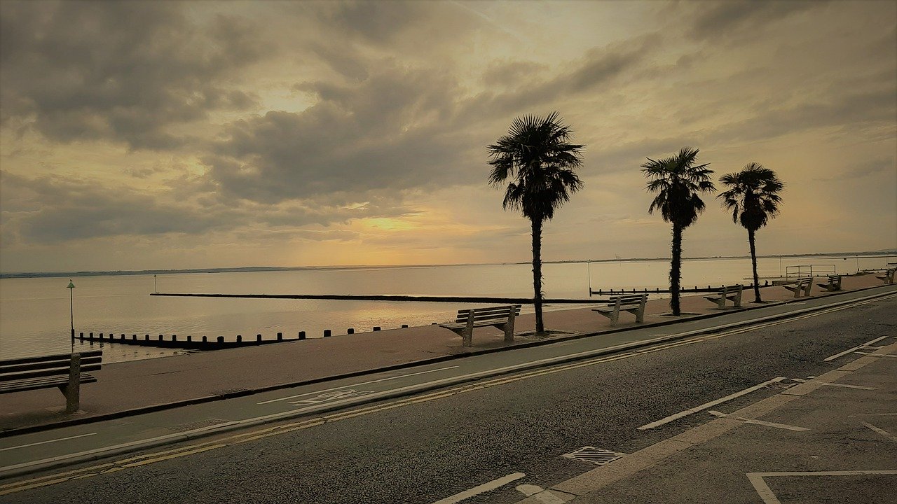 Overlooking the water in Southend, Essex