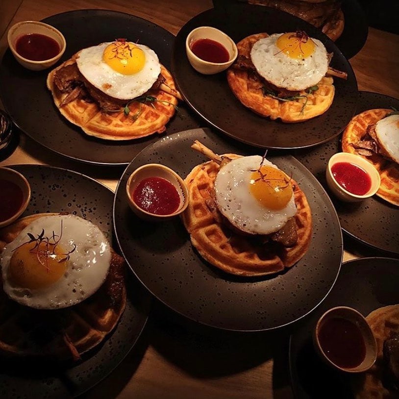 Duck and waffle at Harbour & Browns, Bristol