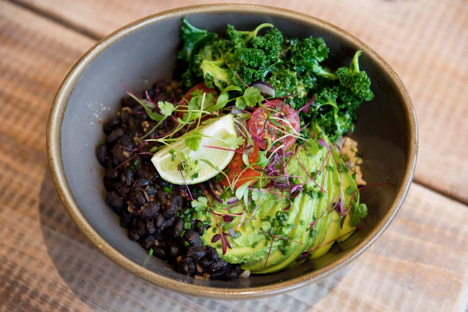 Poke bowl at Moksha, Brighton