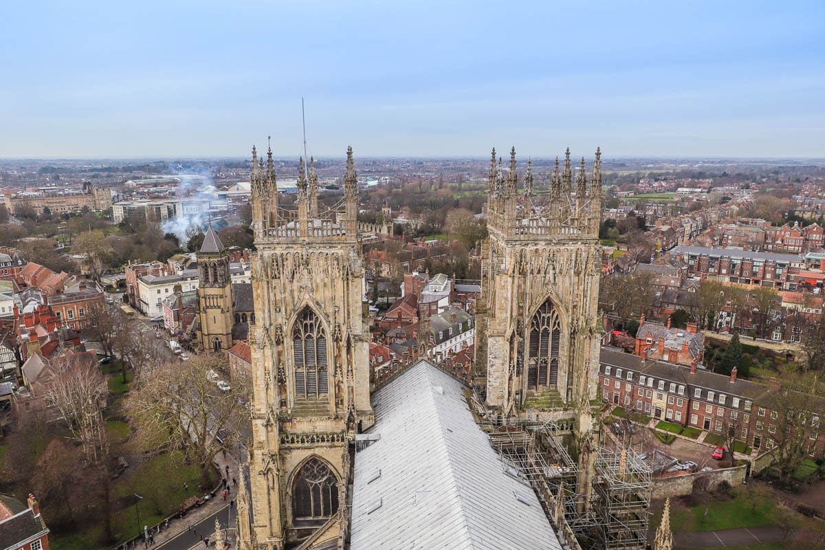 View from York Minster tower