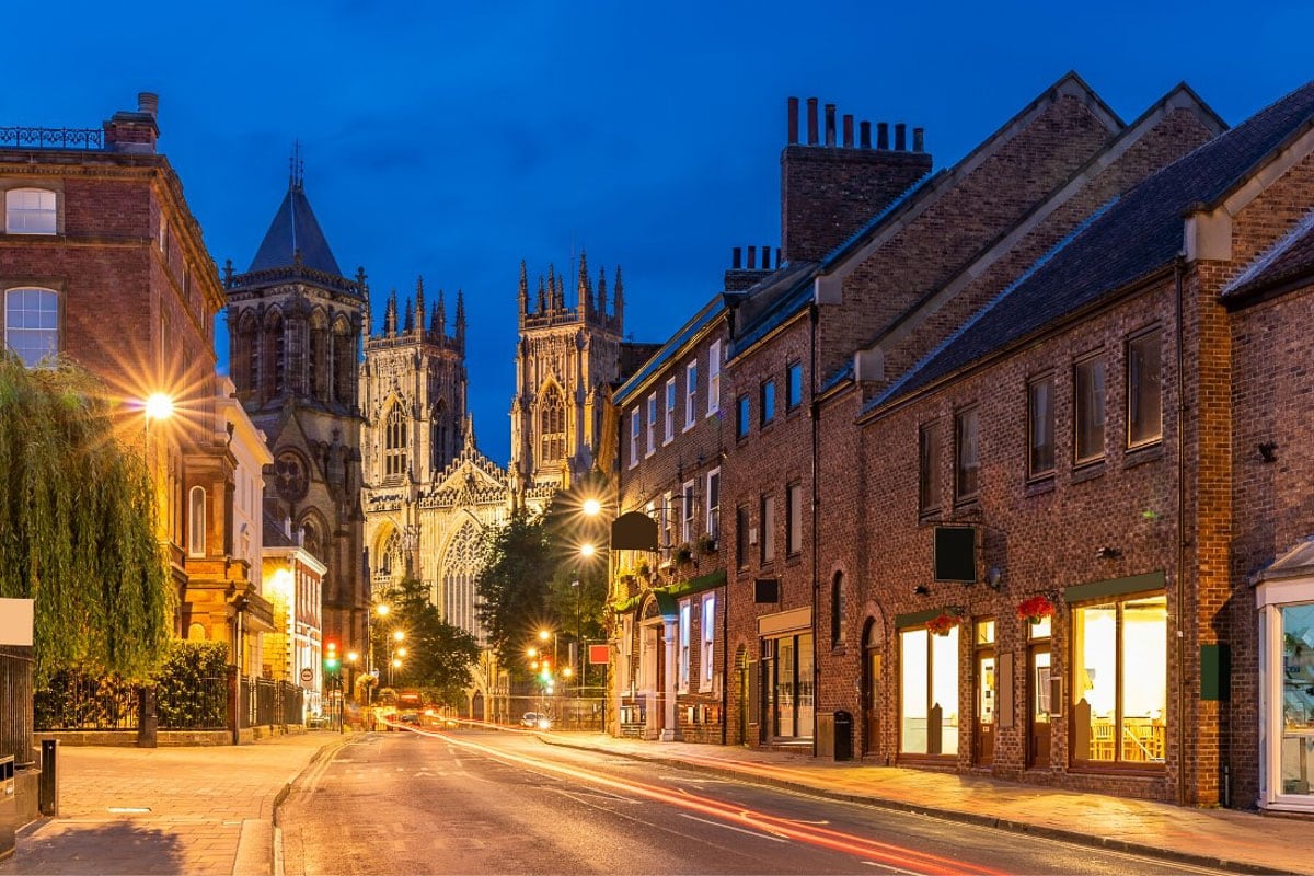 York Minster at night