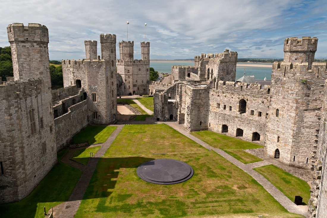 Caernarfon Castle in Wales