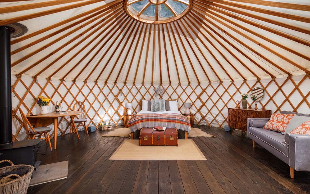 Larch Yurt, Somerset, England