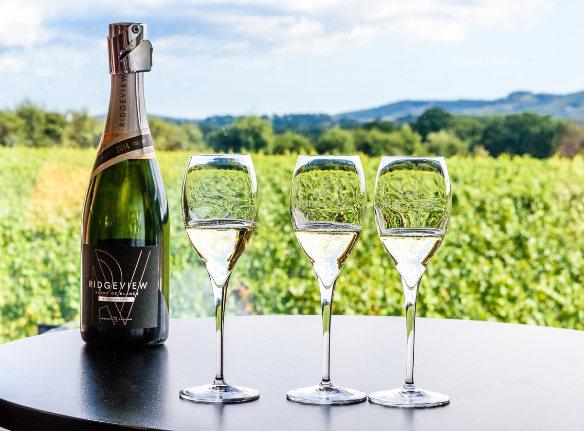 In the tasting room at Ridgeview (Photo © Julia Claxton)