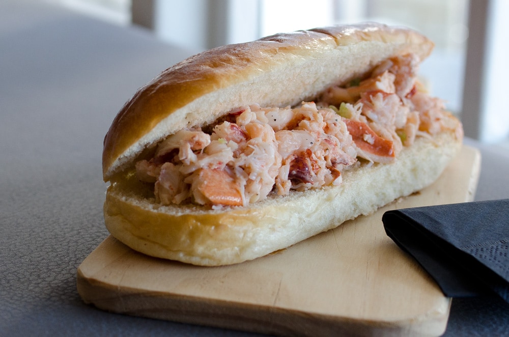 Lobster roll at Bin Two, Padstow