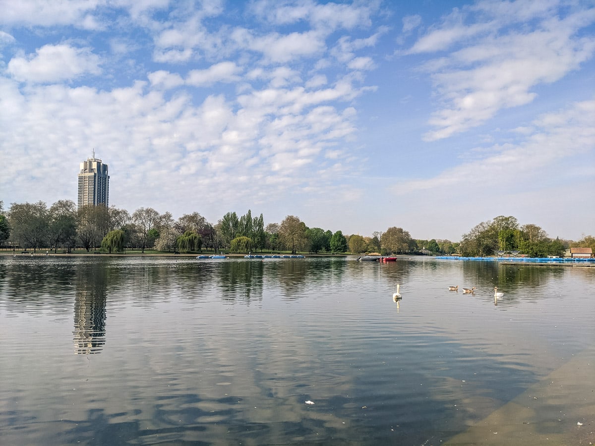 The Serpentine in Hyde Park, London