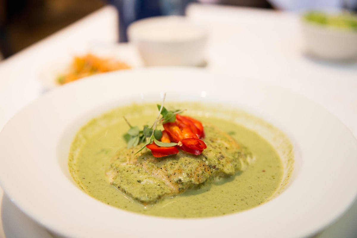 Thai green curry at The Seafood Restaurant, Padstow