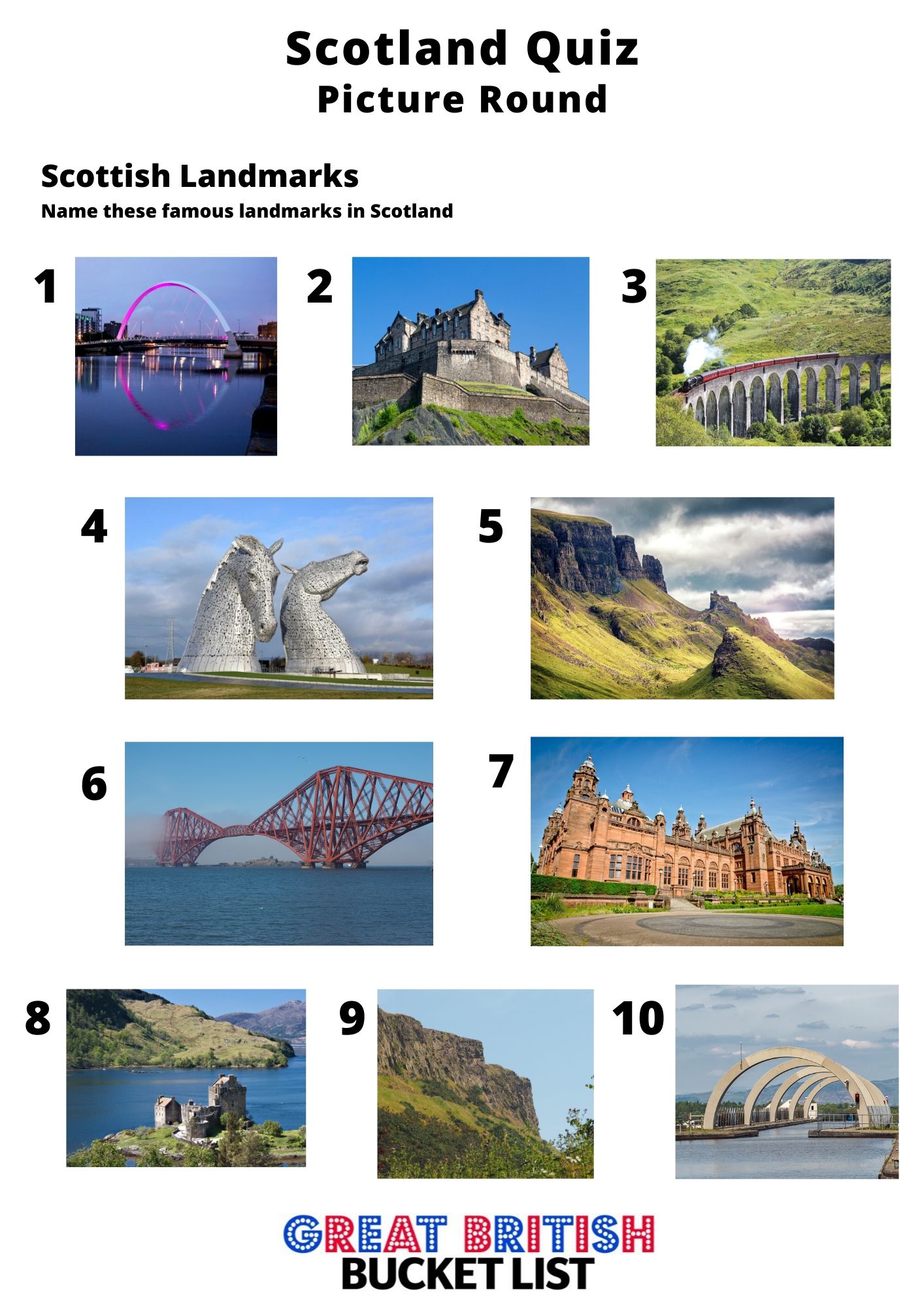 scottish picture quiz