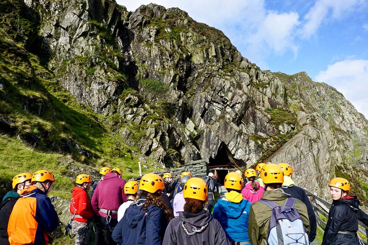 The start of the Honister Via Ferrata, Lake District