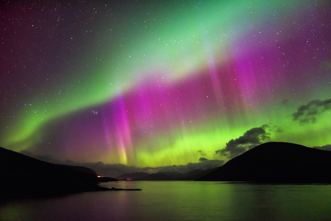 Northern lights, Garve Scottish Highlands