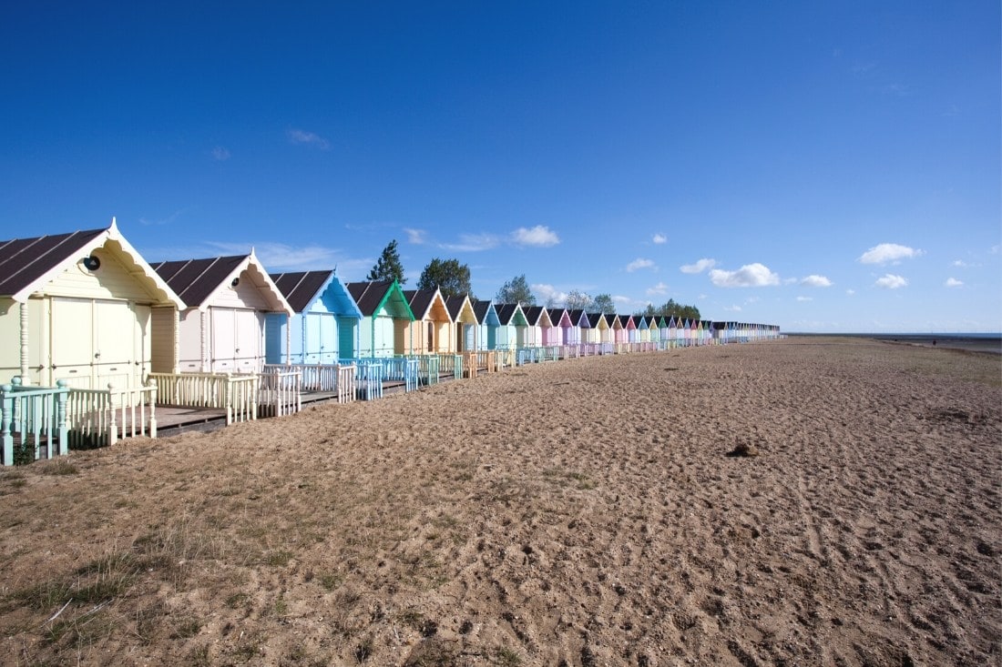 West Mersea beach huts