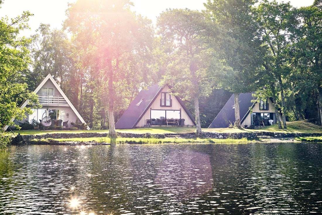 lakeside chalet scotland