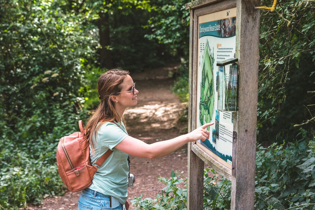 There are some helpful maps and route info along the way