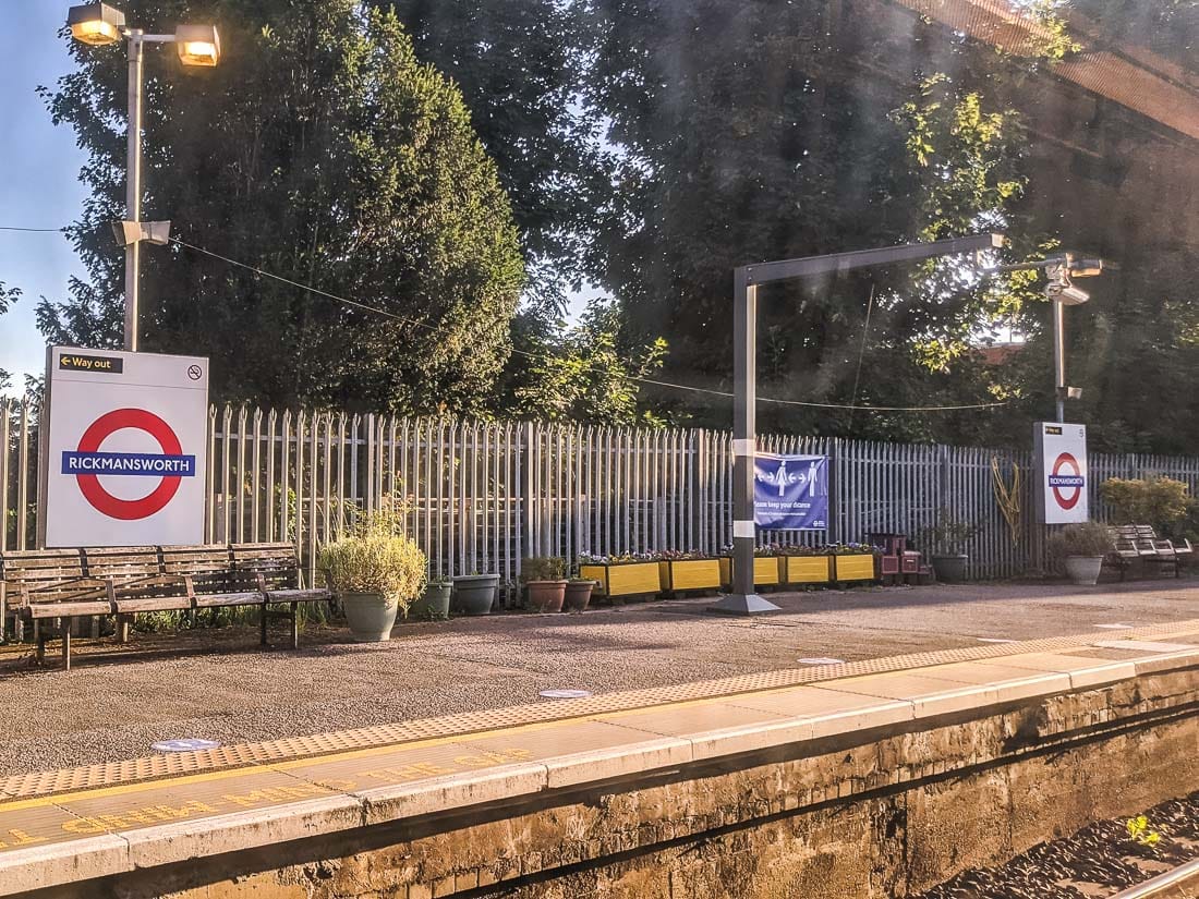 Rickmansworth is on the Chiltern and Metropolitan lines