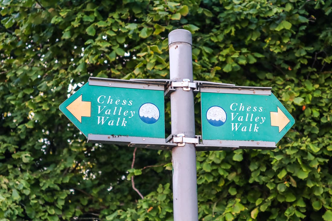 The Chess Valley Walk is well signposted