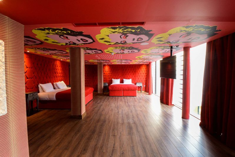 Marilyn Monroe room at the Arthouse Hotel Liverpool