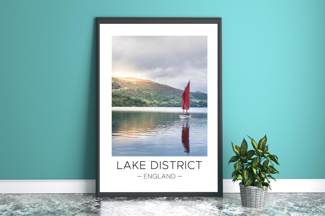 Lake District print on the Travel Print Store