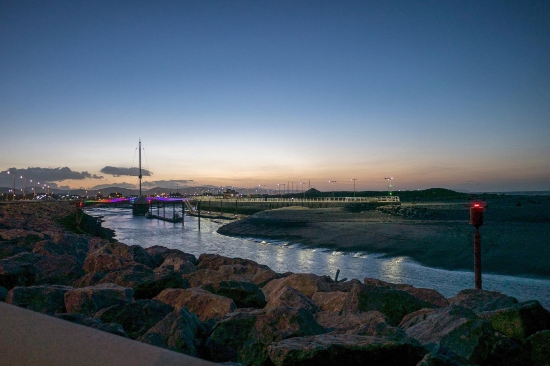 Harbour Bridge in Rhyl, Wales