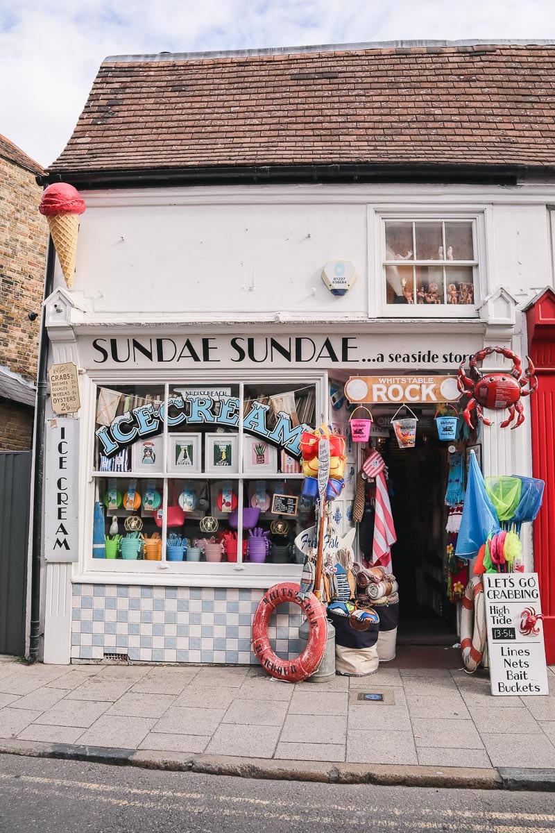 Sundae Sundae ice cream shop in Whitstable