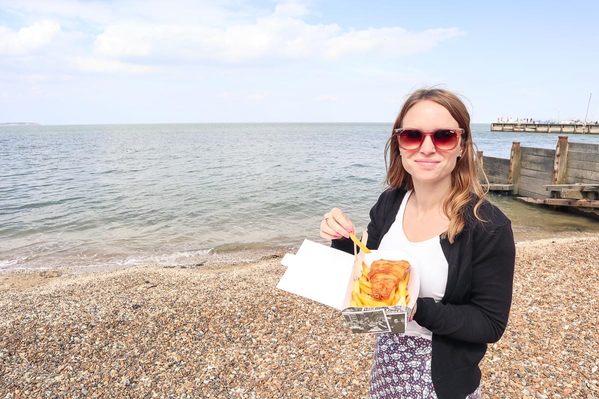 Fish and chips in Whitstable