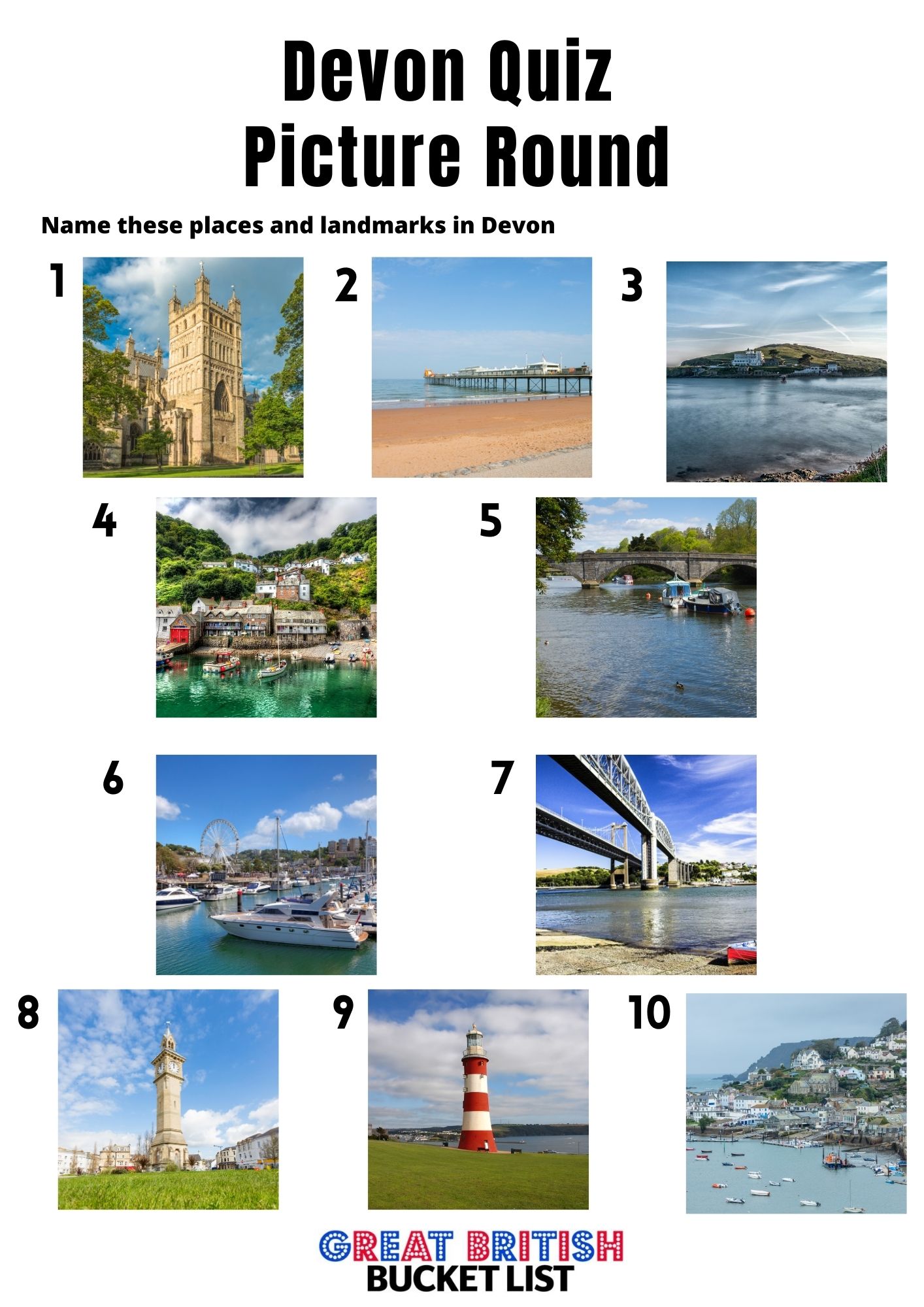 Devon Picture Quiz - Devon Picture Round