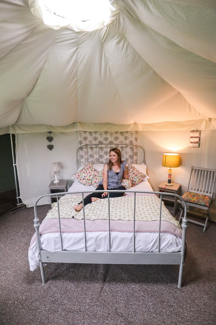 Our yurt at the Red Pump Inn