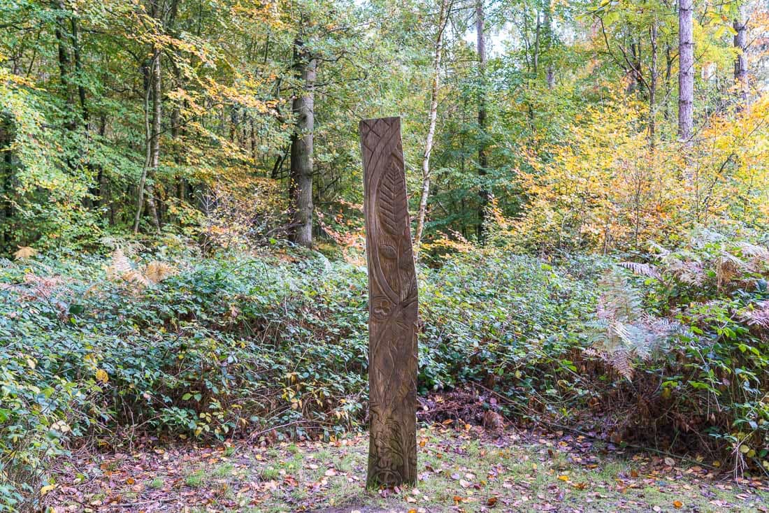 Wooden sculpture in Penn Wood