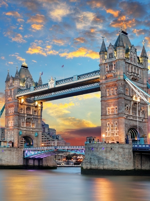 Pretty skies over Tower Bridge