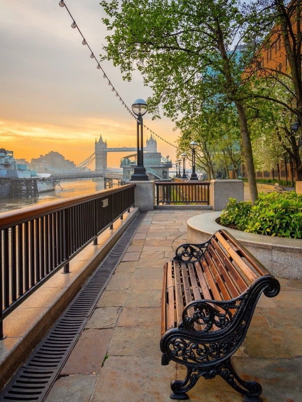 Pretty sunset at Tower Bridge, London