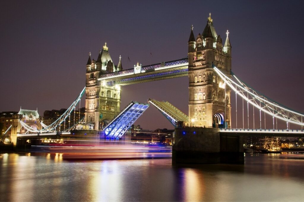 Tower Bridge at night