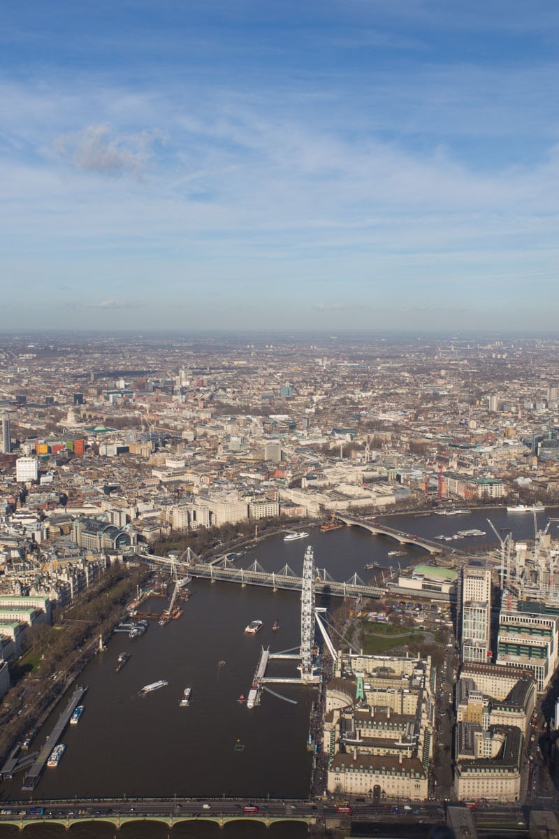 View from the London helicopter tour