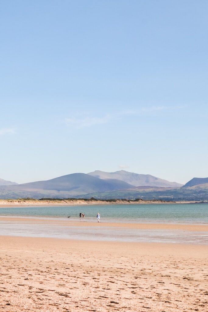 Newborough Beach in Anglesey, North Wales