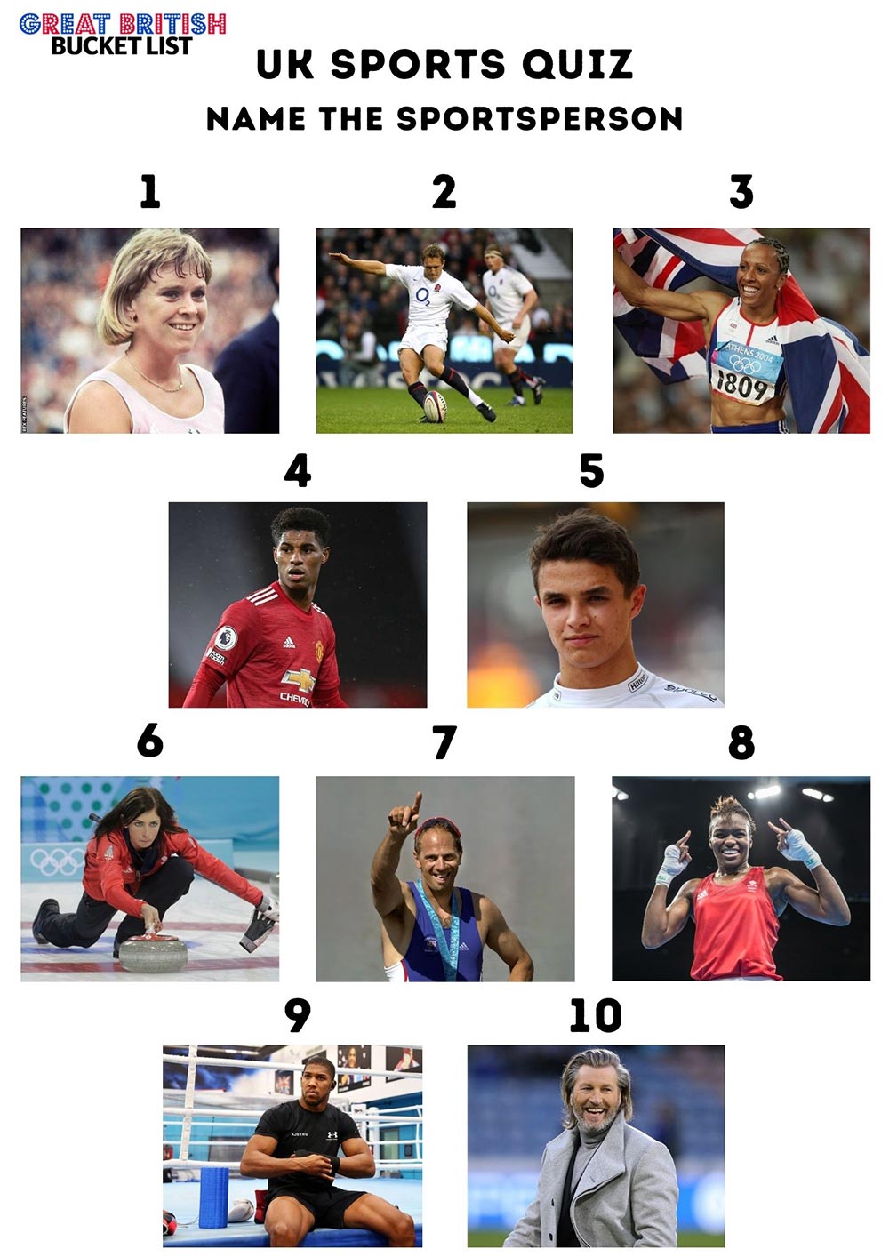 50 UK Sports Quiz Questions and Answers (2023 Quiz)