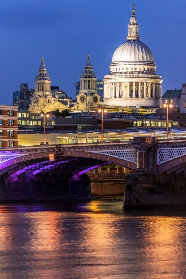 London at night