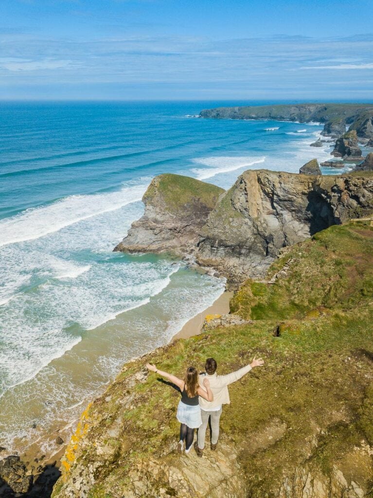 Overlooking Bedruthan Steps, Cornwall