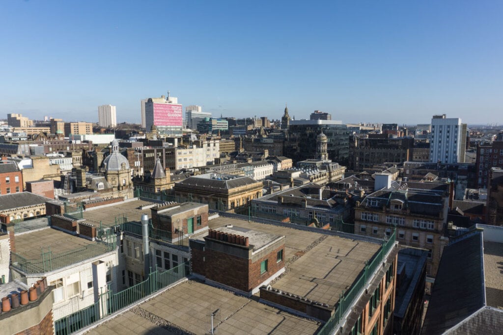 View over Glasgow from The Lighthouse