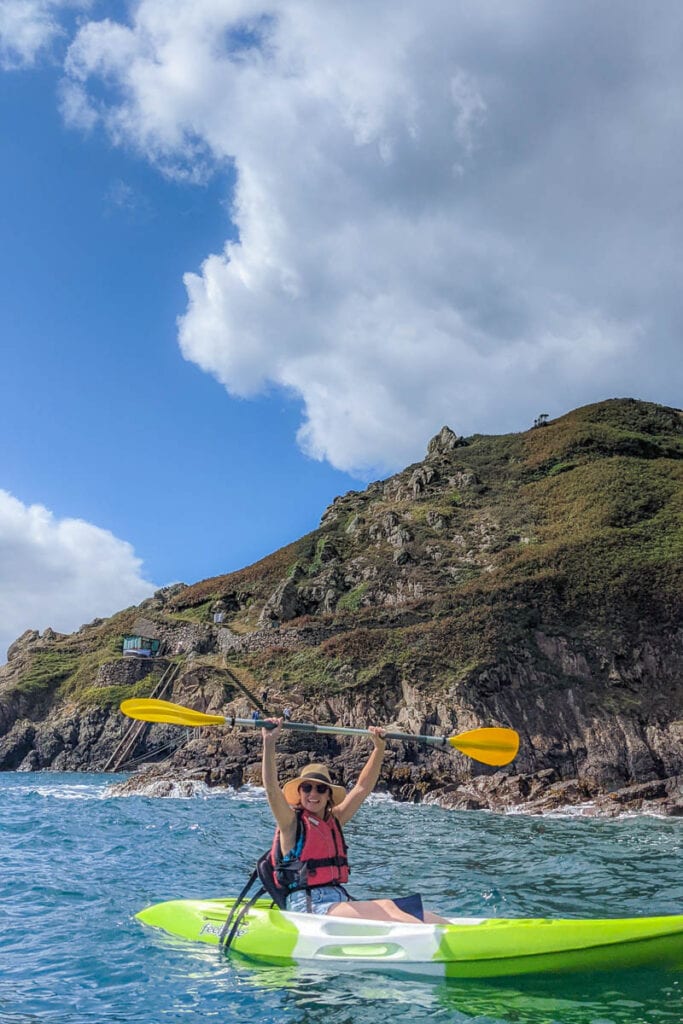 kayaking in Guernsey 