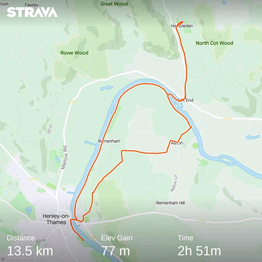 Henley circular walk map