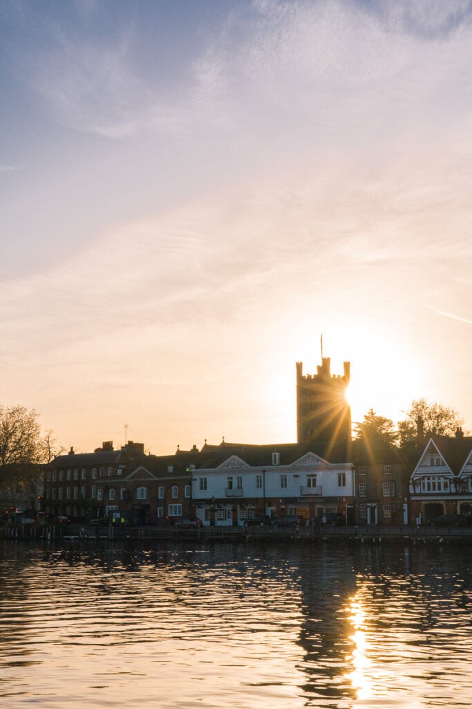 Sunset in Henley on Thames