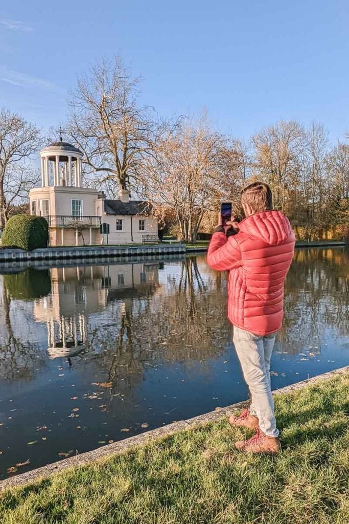 Taking photos of Temple Island