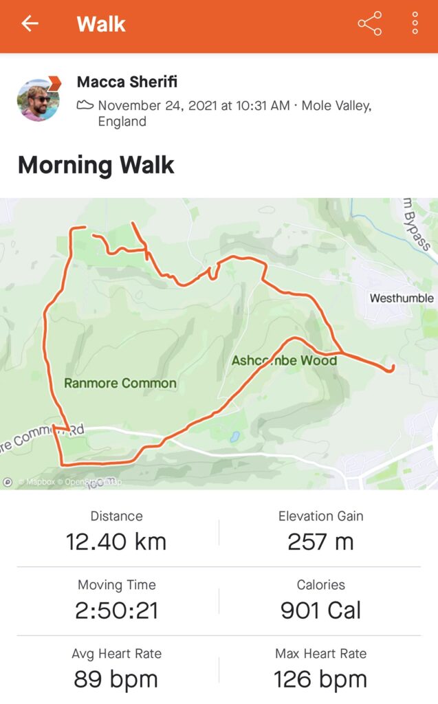 walking map polesden lacey