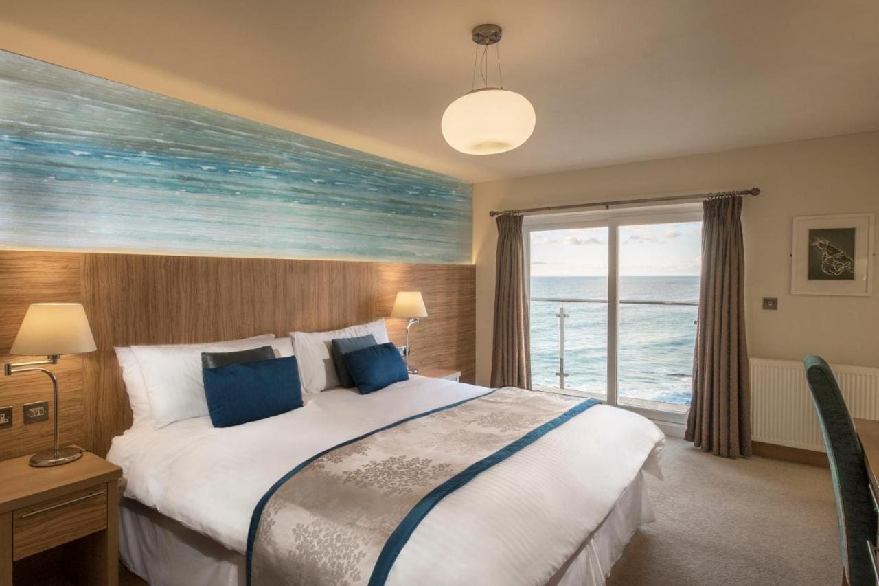 Bedroom at Fistral Beach Hotel and Spa