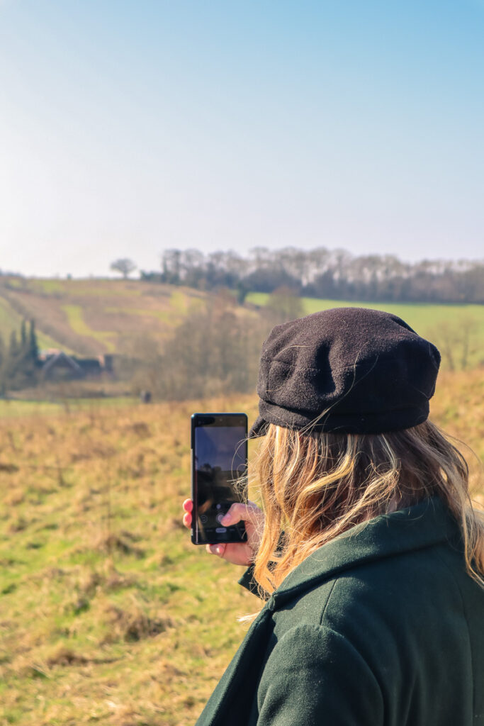 Taking photos on the Chorleywood circular walk