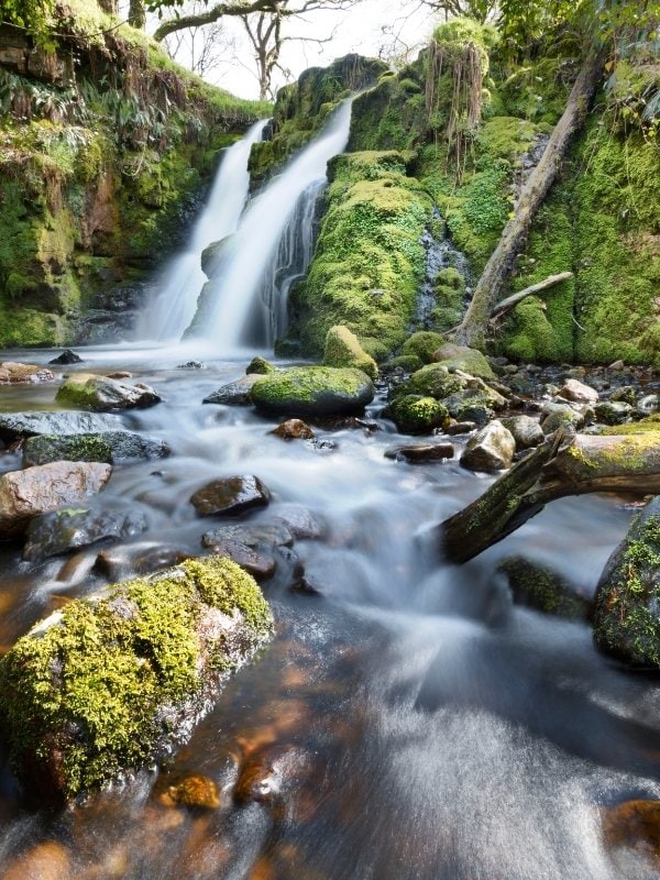 Waterfall in Dartmoor National Park, Devon