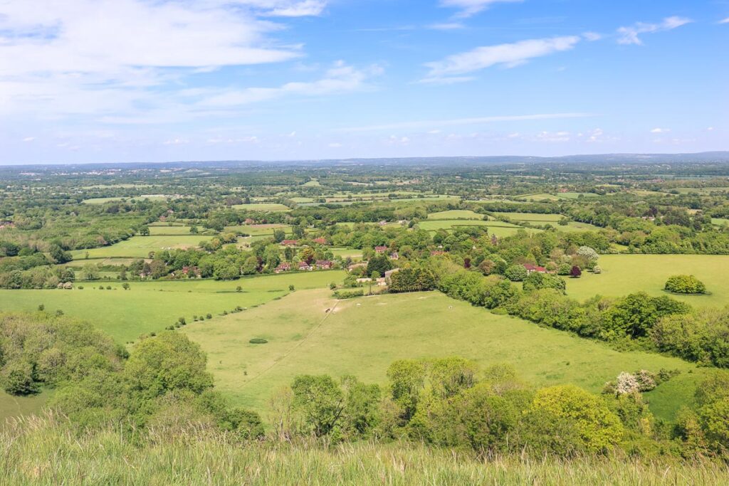 You can expect views like this from the top of Ditchling Beacon