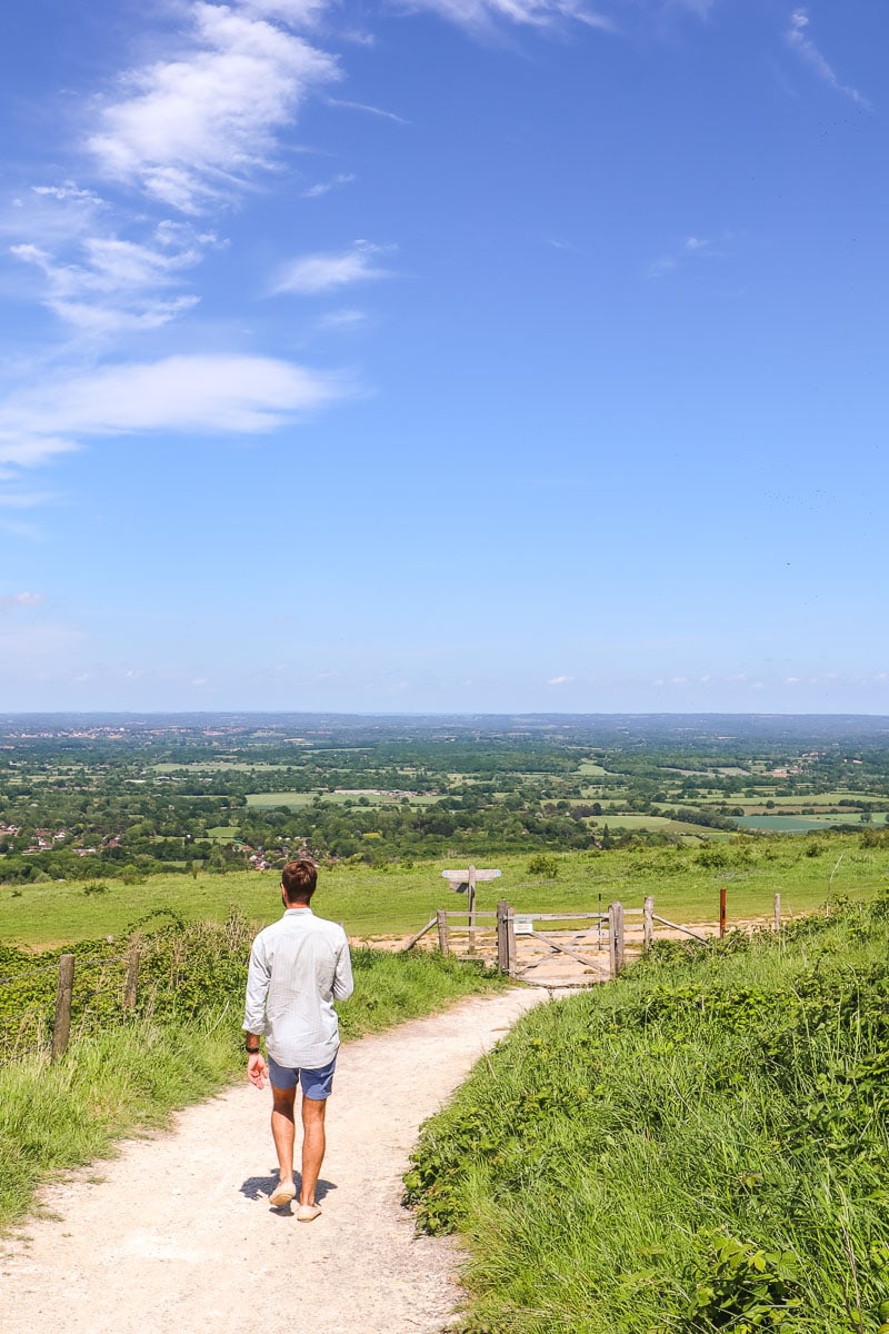 The final section of the Ditchling Beacon walk