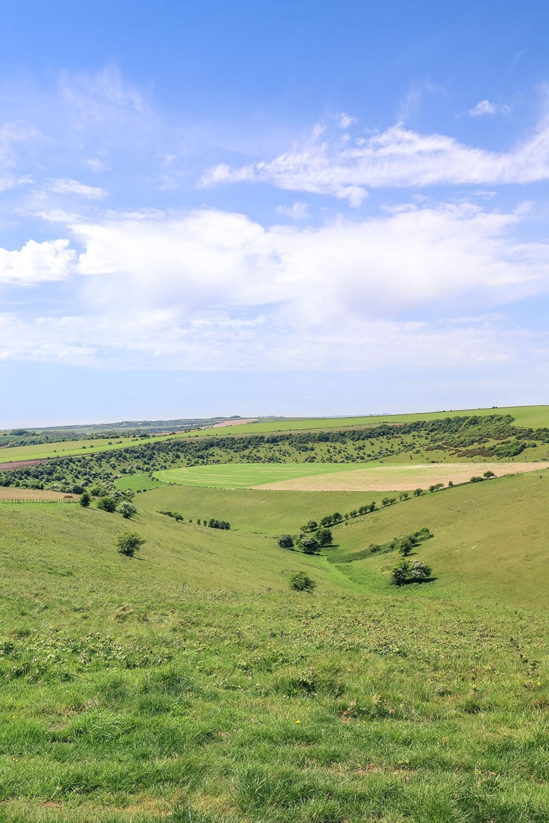 Beautiful views over the valley from Ditchling Beacon