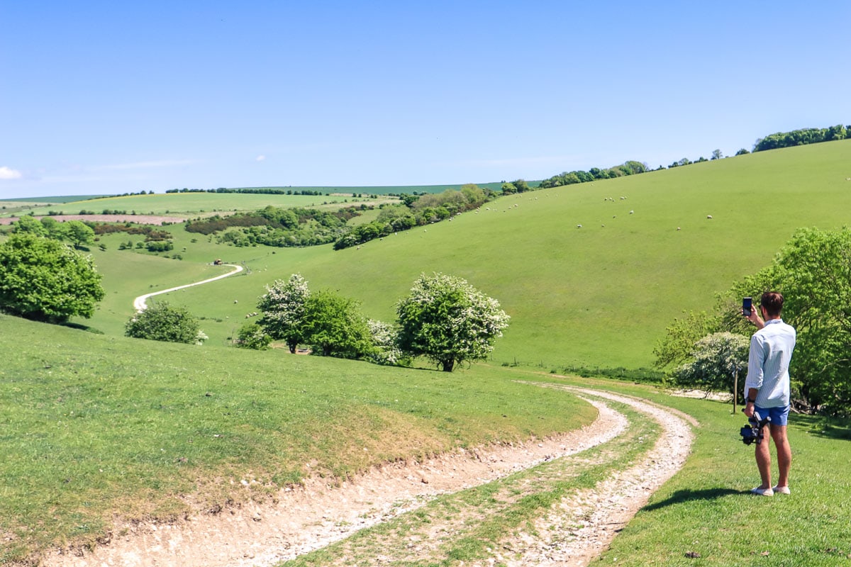One of our favourite views on the Ditchling Beacon walk