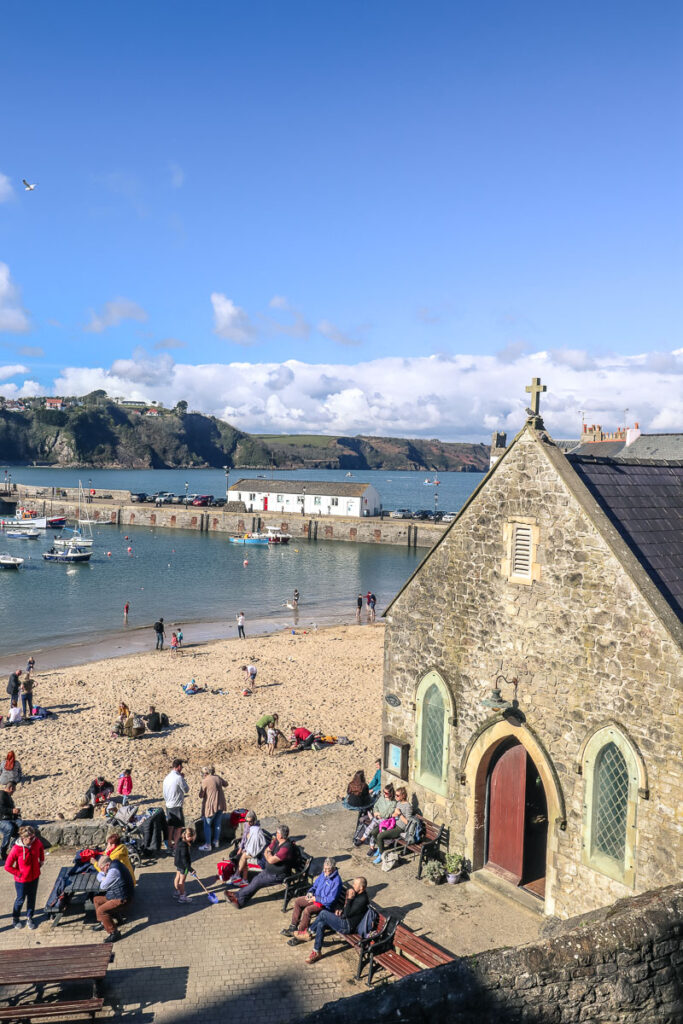 Harbour beach in Tenby